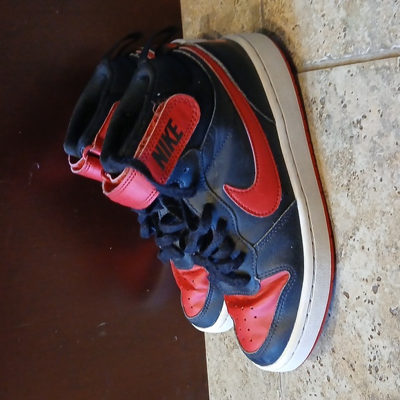 Nike Other - Nike Red and Black High-Top Sneakers